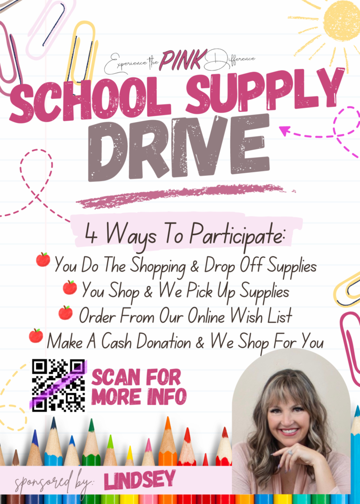 Haralson County School Supply Drive back to school invitation