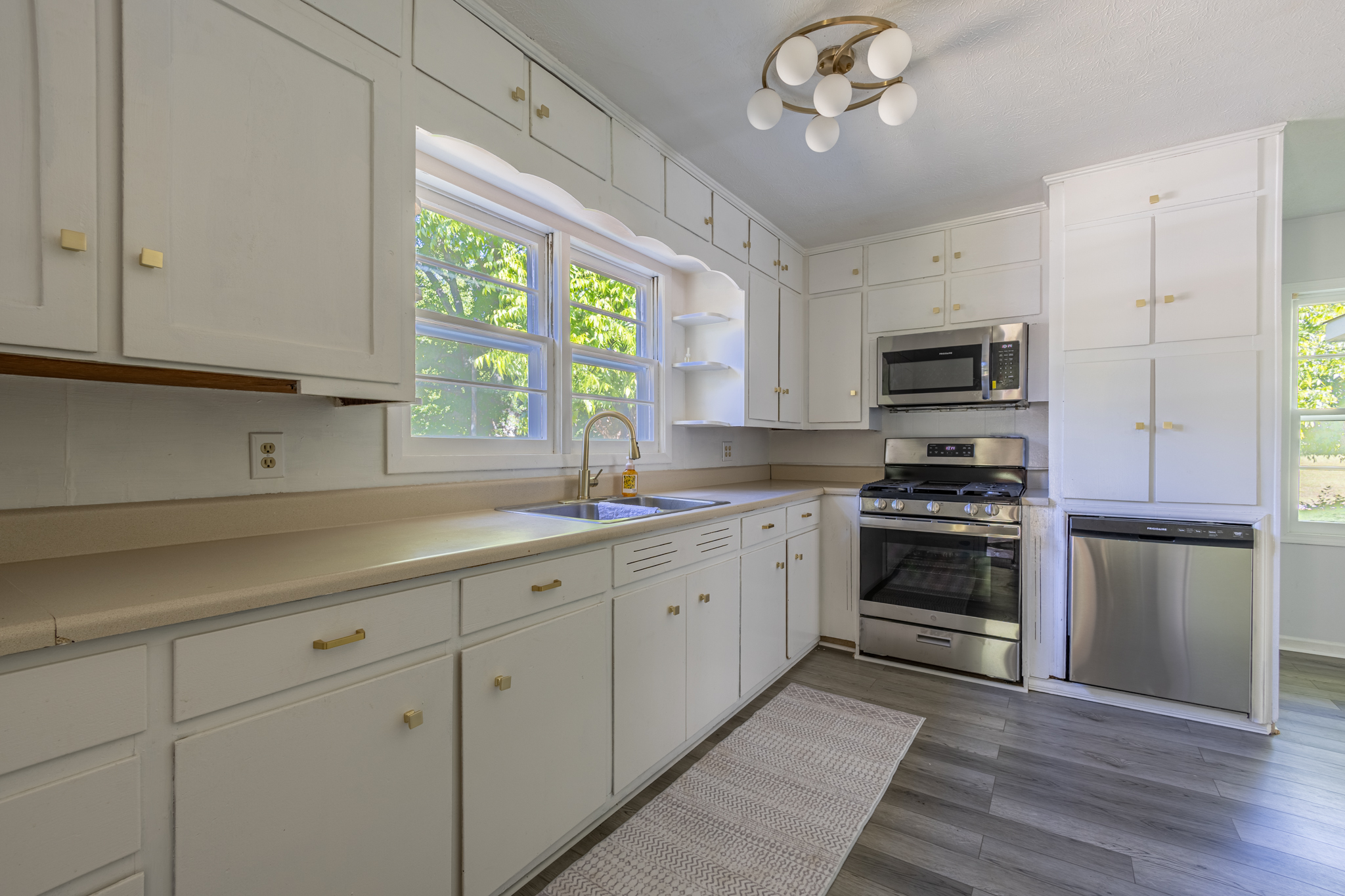 47 McGuire Rd Carrollton GA — interior of updated cottage with natural light