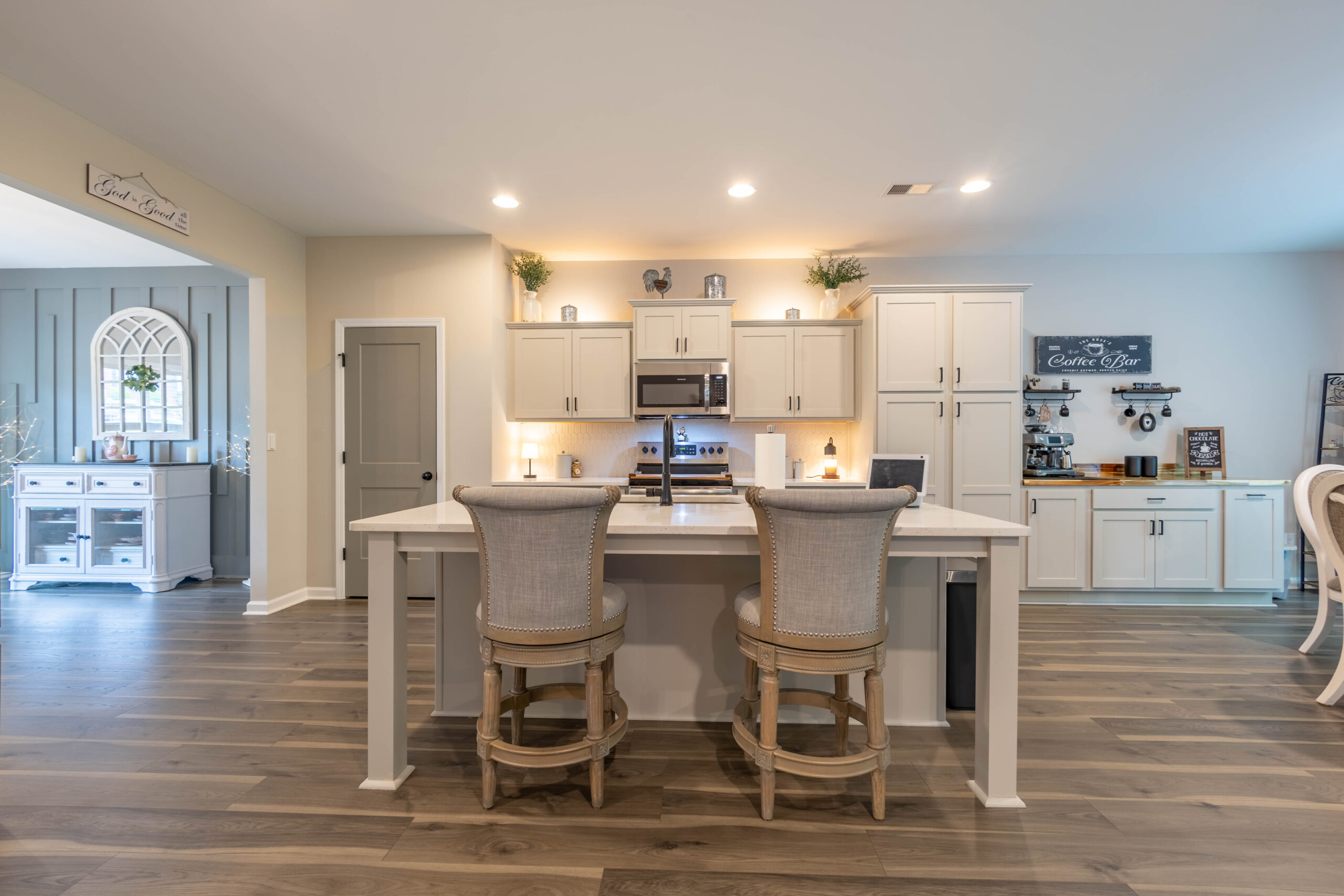 157 Kris St Bremen GA — private deck overlooking wooded creek backdrop
