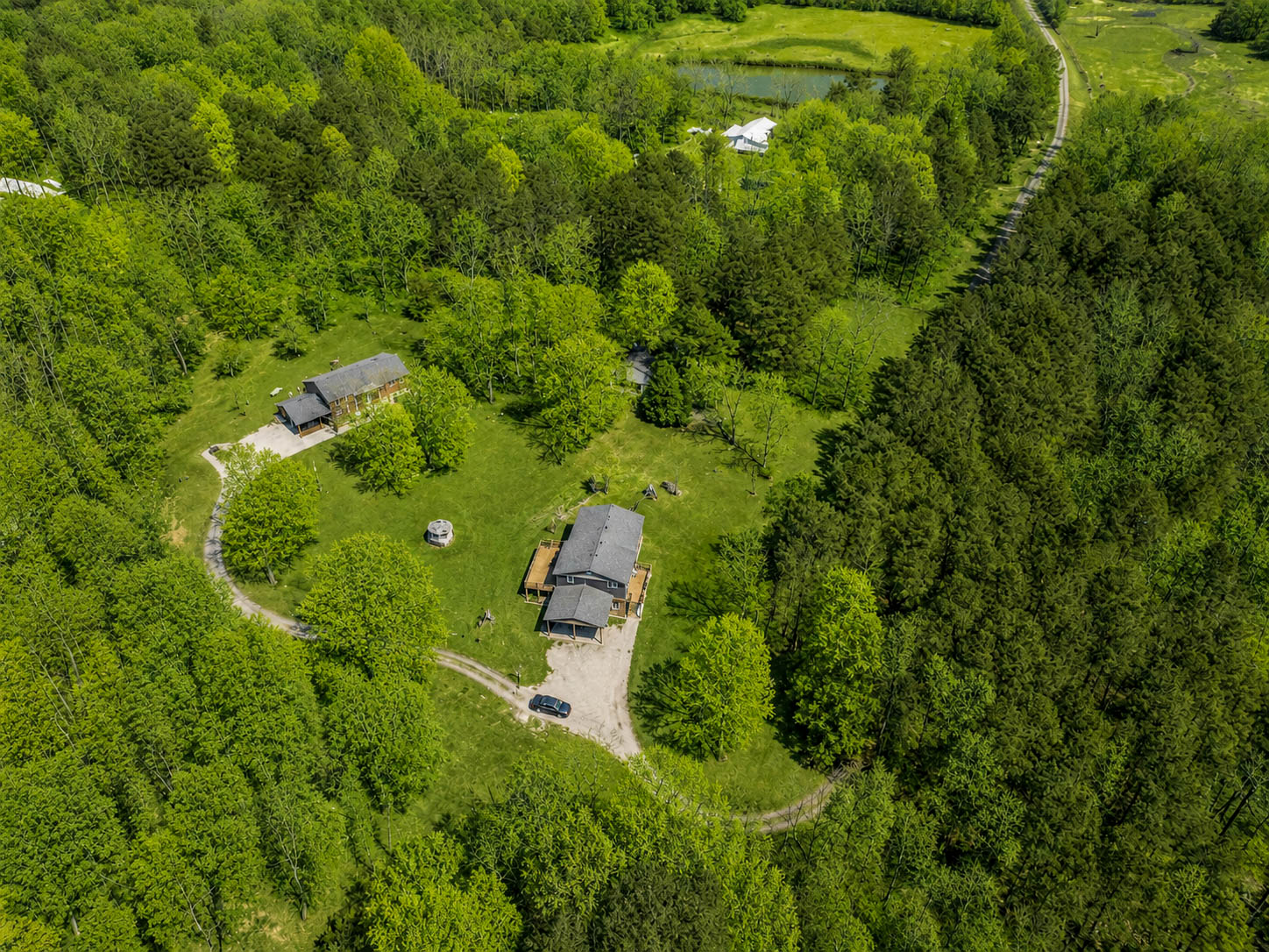Interior of 5630 County Road 13 Heflin AL — hardwood floors and open concept kitchen