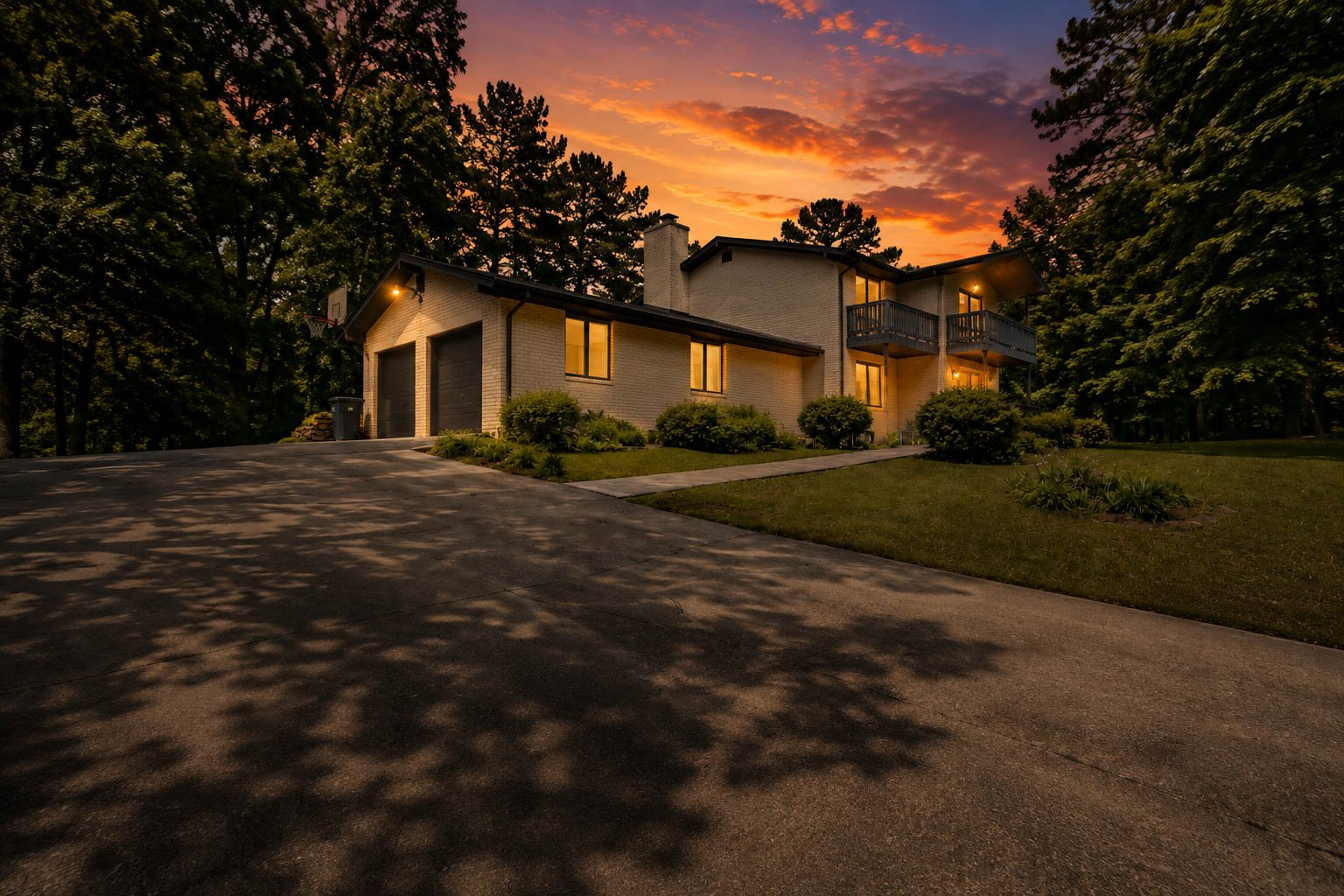 106 Anna Ridge Dr Heflin AL — deck with wooded and lake views