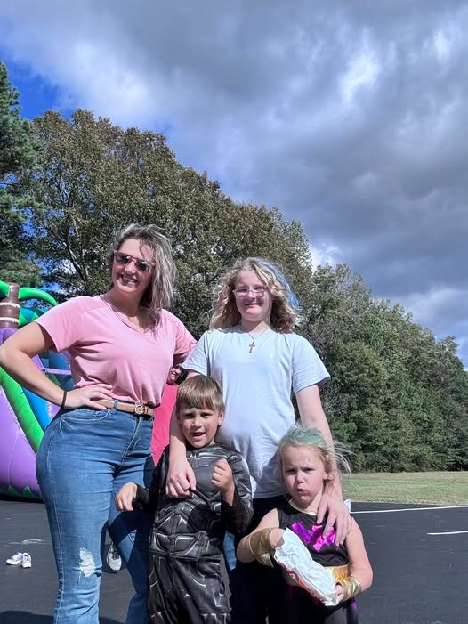 Family enjoying a Halloween event in West Georgia